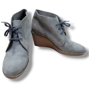 J.Crew Shoes Size 10 J.Crew Macalister Wedge Boots Suede Boots With Crepe Soles